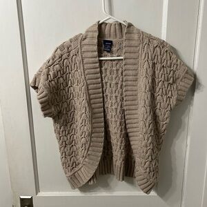 Basic Editions Beige Knit Cardigan